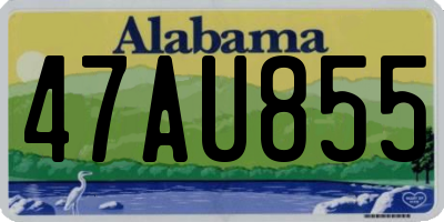 AL license plate 47AU855