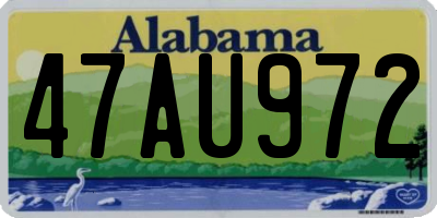 AL license plate 47AU972