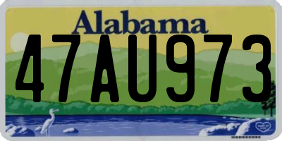 AL license plate 47AU973