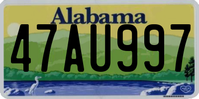 AL license plate 47AU997