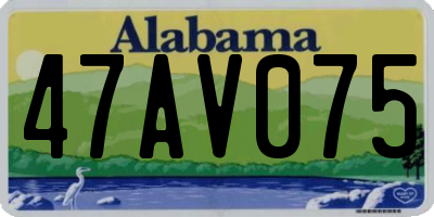 AL license plate 47AV075