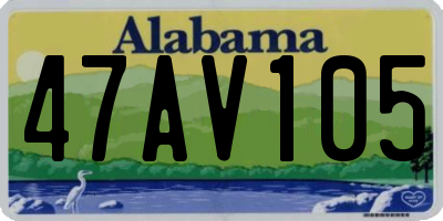 AL license plate 47AV105