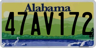 AL license plate 47AV172