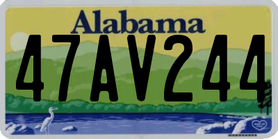 AL license plate 47AV244