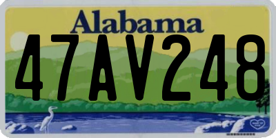 AL license plate 47AV248