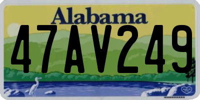AL license plate 47AV249