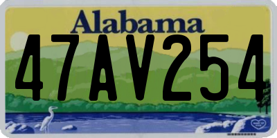 AL license plate 47AV254