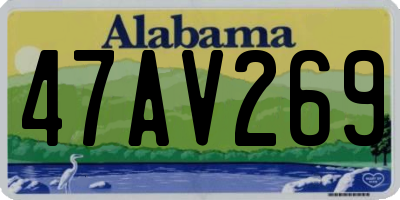 AL license plate 47AV269