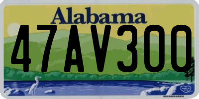 AL license plate 47AV300