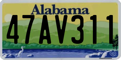 AL license plate 47AV311