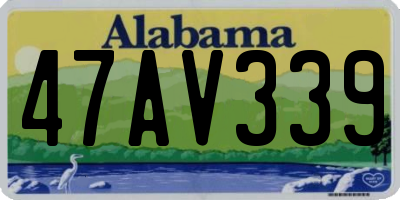 AL license plate 47AV339