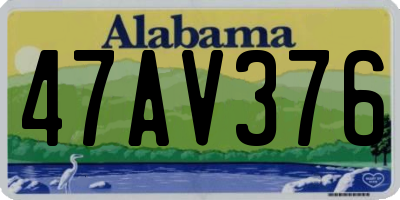 AL license plate 47AV376