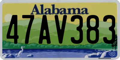 AL license plate 47AV383