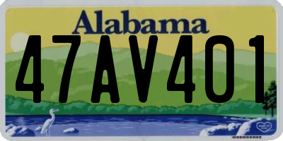 AL license plate 47AV401