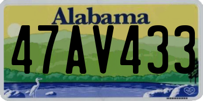 AL license plate 47AV433