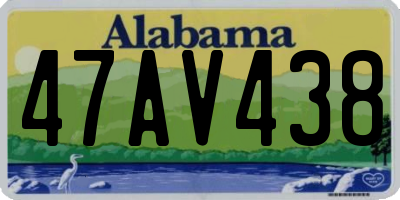 AL license plate 47AV438