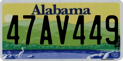 AL license plate 47AV449