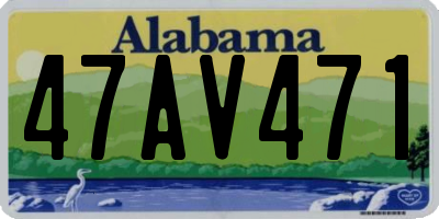 AL license plate 47AV471