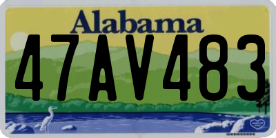 AL license plate 47AV483