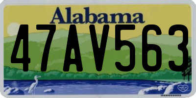 AL license plate 47AV563