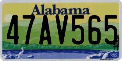 AL license plate 47AV565