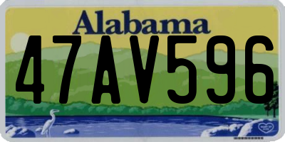 AL license plate 47AV596