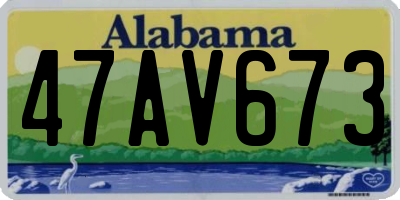 AL license plate 47AV673