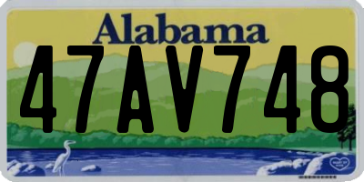 AL license plate 47AV748