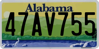 AL license plate 47AV755