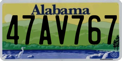 AL license plate 47AV767