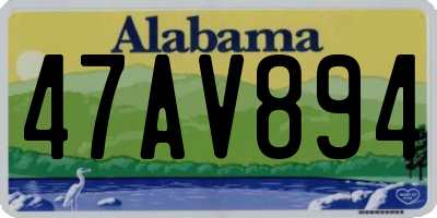 AL license plate 47AV894