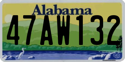 AL license plate 47AW132