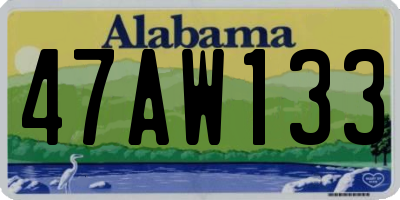 AL license plate 47AW133