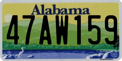 AL license plate 47AW159