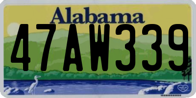 AL license plate 47AW339