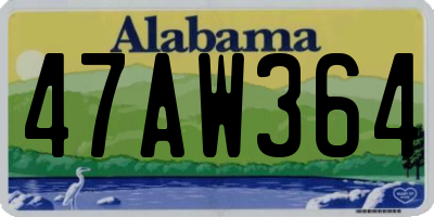 AL license plate 47AW364