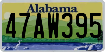 AL license plate 47AW395