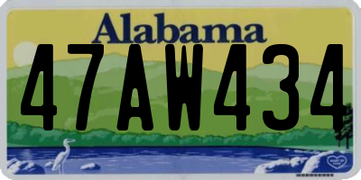AL license plate 47AW434