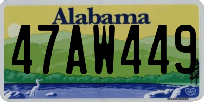 AL license plate 47AW449