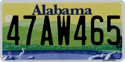 AL license plate 47AW465