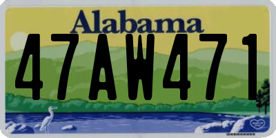 AL license plate 47AW471