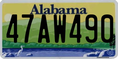 AL license plate 47AW490