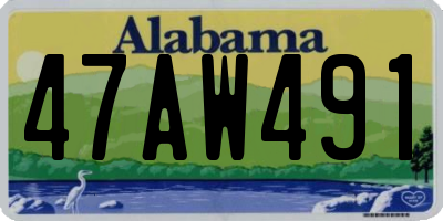 AL license plate 47AW491