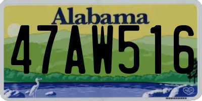 AL license plate 47AW516