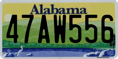 AL license plate 47AW556