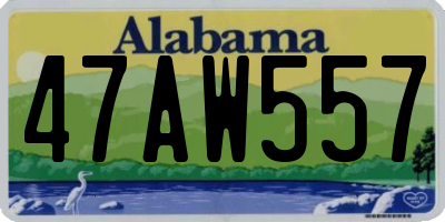 AL license plate 47AW557