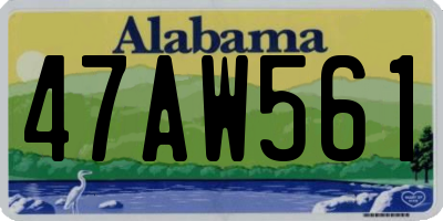 AL license plate 47AW561