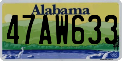 AL license plate 47AW633