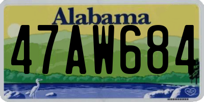 AL license plate 47AW684