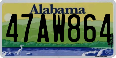 AL license plate 47AW864